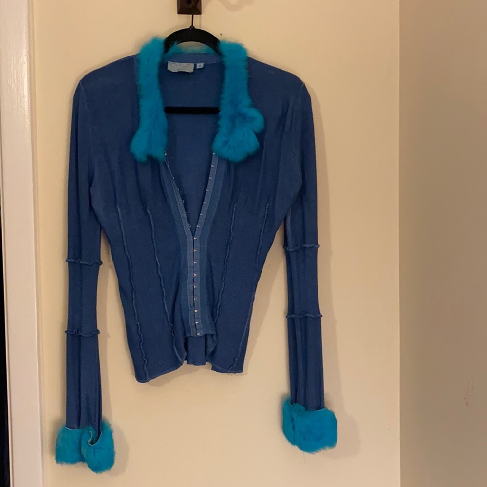 Vintage Monah Li Blue Sweater